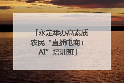永定举办高素质农民“直播电商+AI”培训班