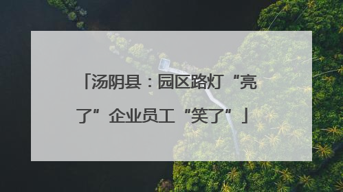 汤阴县：园区路灯“亮了”企业员工“笑了”