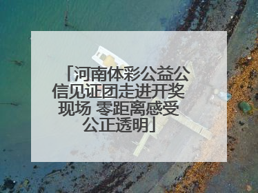 河南体彩公益公信见证团走进开奖现场 零距离感受公正透明