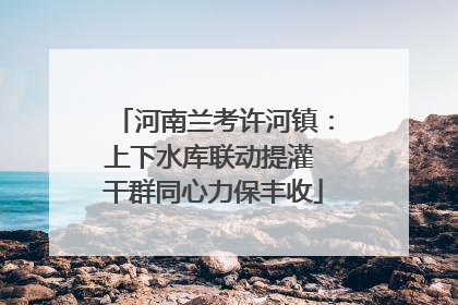 河南兰考许河镇：上下水库联动提灌 干群同心力保丰收