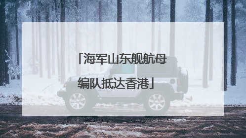 海军山东舰航母编队抵达香港