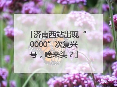 济南西站出现“0000”次复兴号，啥来头？