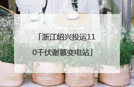 浙江绍兴投运110千伏谢慕变电站