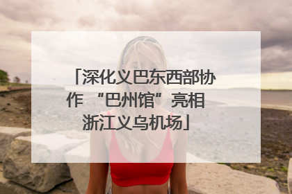 深化义巴东西部协作 “巴州馆”亮相浙江义乌机场