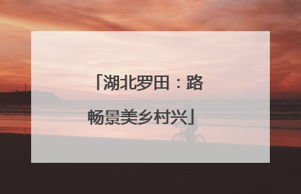 湖北罗田：路畅景美乡村兴