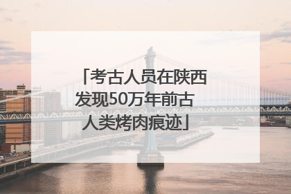 考古人员在陕西发现50万年前古人类烤肉痕迹