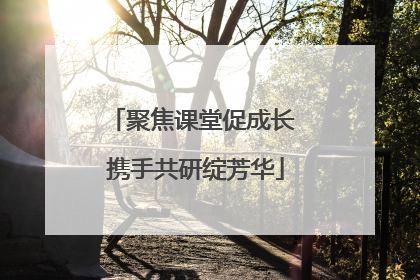 聚焦课堂促成长 携手共研绽芳华