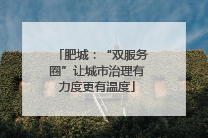 肥城：“双服务圈”让城市治理有力度更有温度