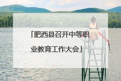 肥西县召开中等职业教育工作大会