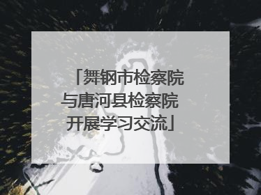 舞钢市检察院与唐河县检察院开展学习交流
