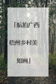 航拍广西梧州乡村美如画