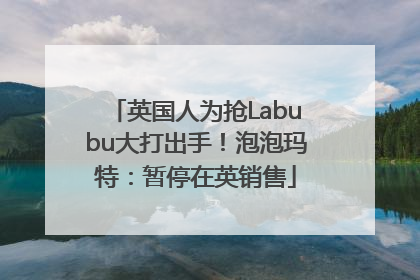 英国人为抢Labubu大打出手！泡泡玛特：暂停在英销售
