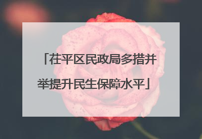 茌平区民政局多措并举提升民生保障水平