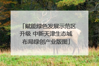 赋能绿色发展示范区升级 中新天津生态城布局绿创产业版图