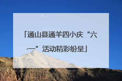 通山县通羊四小庆“六·一”活动精彩纷呈
