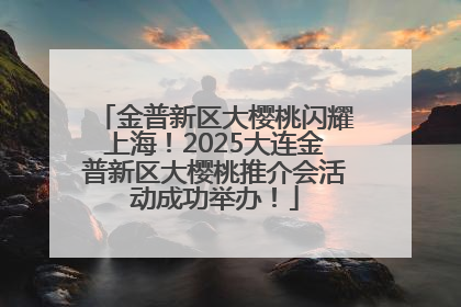 金普新区大樱桃闪耀上海！2025大连金普新区大樱桃推介会活动成功举办！