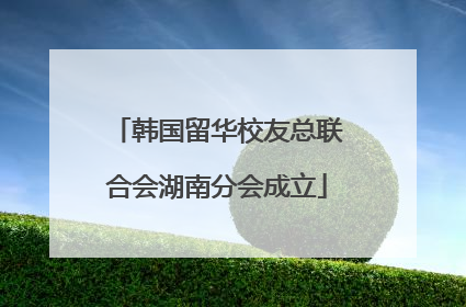韩国留华校友总联合会湖南分会成立