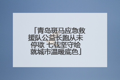 青岛斑马应急救援队公益长跑从未停歇 七载坚守绘就城市温暖底色