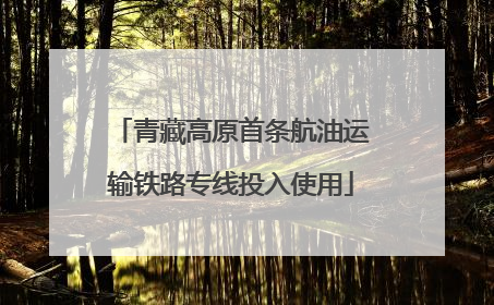 青藏高原首条航油运输铁路专线投入使用