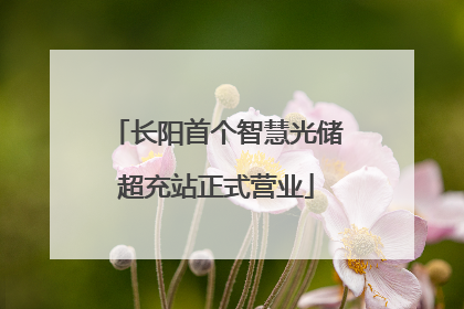 长阳首个智慧光储超充站正式营业