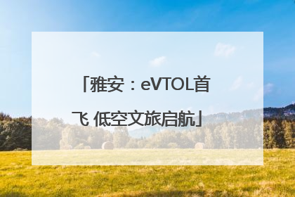 雅安：eVTOL首飞 低空文旅启航