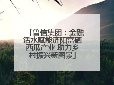 鲁信集团：金融活水赋能济阳富硒西瓜产业 助力乡村振兴新图景