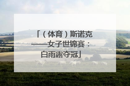 （体育）斯诺克——女子世锦赛：白雨露夺冠