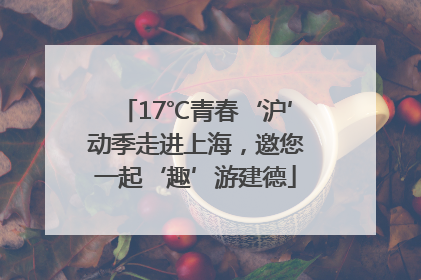 17℃青春‘沪’动季走进上海，邀您一起‘趣’游建德
