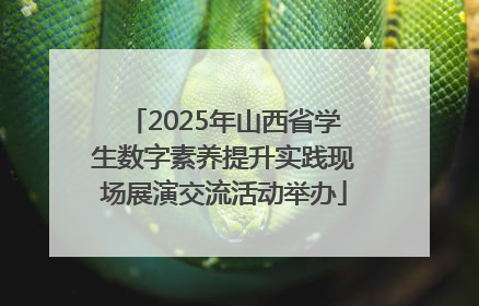 2025年山西省学生数字素养提升实践现场展演交流活动举办