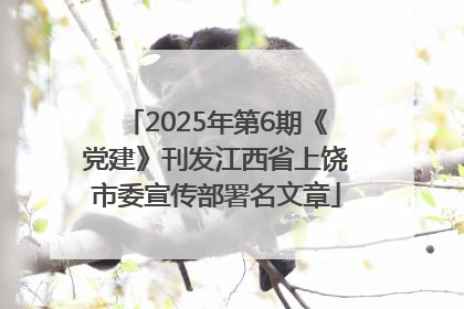 2025年第6期《党建》刊发江西省上饶市委宣传部署名文章