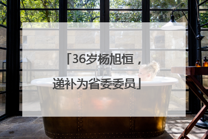 36岁杨旭恒，递补为省委委员