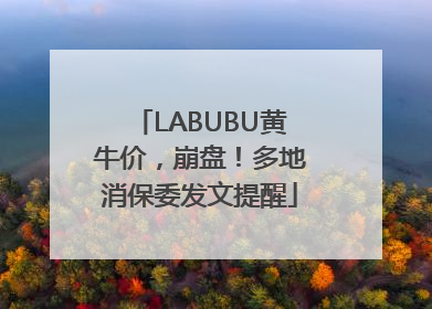LABUBU黄牛价，崩盘！多地消保委发文提醒